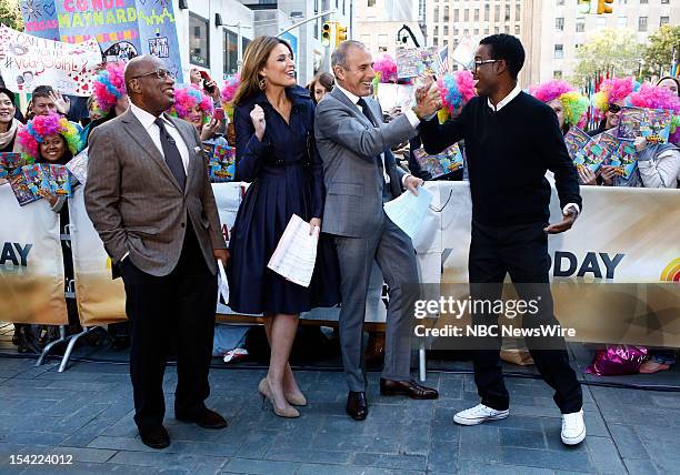 News' Al Roker, Savannah Guthrie, Matt Lauer, actor/comedian Chris Rock appear on NBC News' "Today" show --