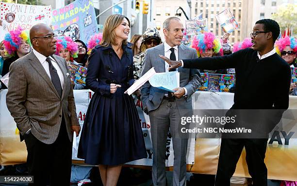 News' Al Roker, Savannah Guthrie, Matt Lauer, actor/comedian Chris Rock appear on NBC News' "Today" show --