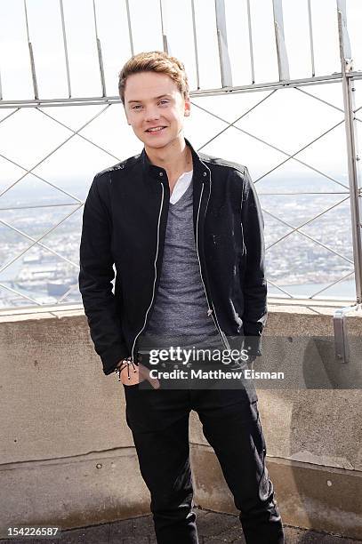 Conor Maynard visits The Empire State Building on October 16, 2012 in New York City.