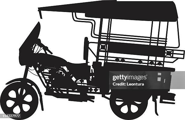 tuk-tuk - rickshaw stock illustrations