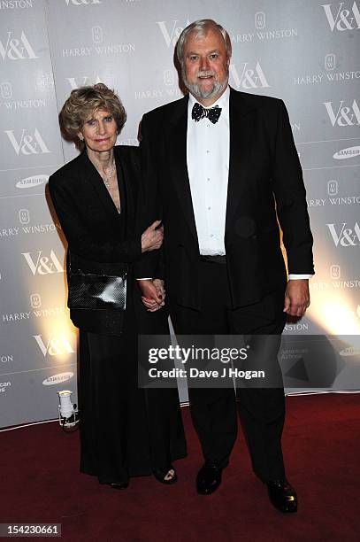 Robert Gannicott and his wife Geraldine attend the Hollywood Costume gala dinner at The Victoria & Albert Museum on October 16, 2012 in London,...