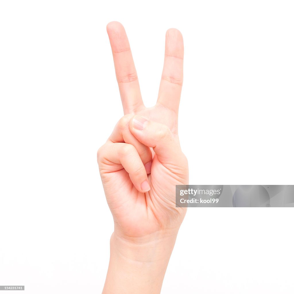 Gesto de símbolos: Número dos