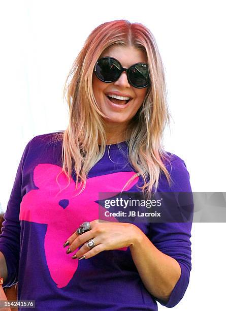 Fergie is seen on October 16, 2012 in Los Angeles, California.