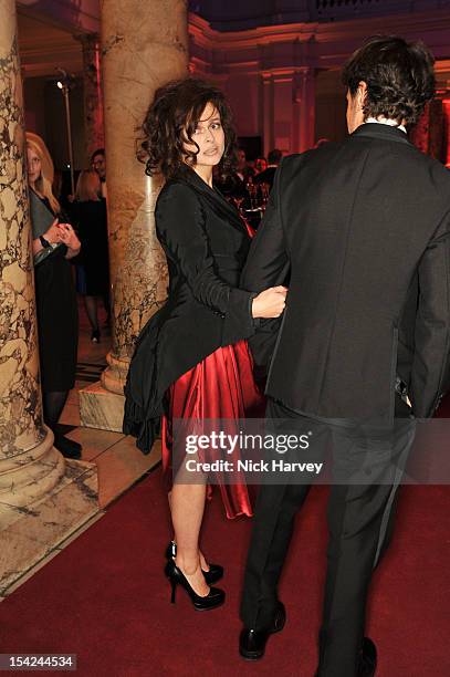 Helena Bonham Carter attends the Hollywood Costume gala dinner>> at Victoria & Albert Museum on October 16, 2012 in London, England.