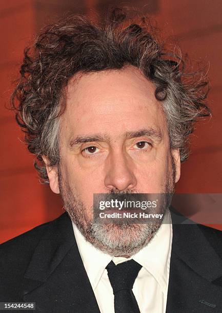 Tim Burton attends the Hollywood Costume gala dinner the at Victoria & Albert Museum on October 16, 2012 in London, England.