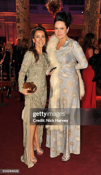 Karen Ruimy and Hermione Rossattends the Hollywood Costume gala dinner at the Victoria & Albert Museum on October 16, 2012 in London, England.