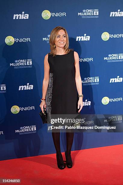 Carmen Chacon attends 'Cuida De Ti' 2012 Awards at Casa de America on October 16, 2012 in Madrid, Spain.