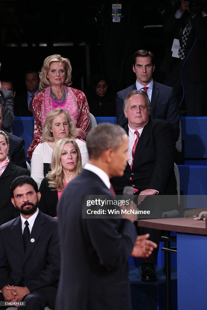 Barack Obama And Mitt Romney Participate In Second Presidential Debate