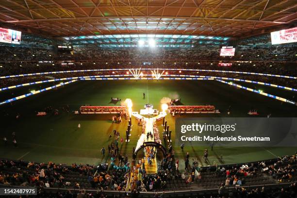 General view during the International Friendly match between the Australia Matildas and France at Marvel Stadium on July 14, 2023 in Melbourne,...