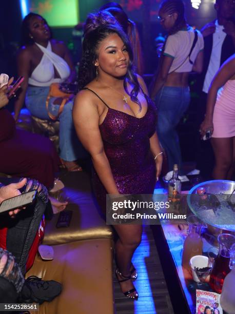 Breaunna Womack of the OMG Girlz attends Tameka "Tiny" Harris Of Xscape Birthday Celebration on July 13, 2023 in Atlanta, Georgia.