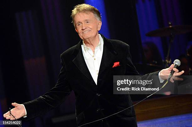 Singer/Songwriter Bill Anderson performs at Darius Rucker's induction into The Grand Ole Opry on October 16, 2012 in Nashville, Tennessee.