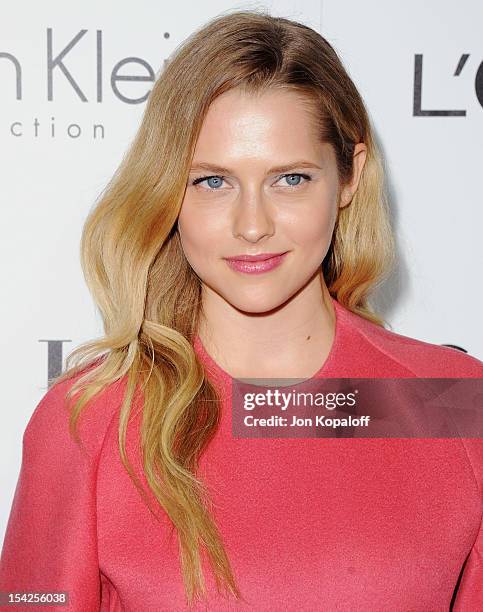 Actress Teresa Palmer arrives at the 19th Annual ELLE Women In Hollywood Celebration at the Four Seasons Hotel Los Angeles at Beverly Hills on...