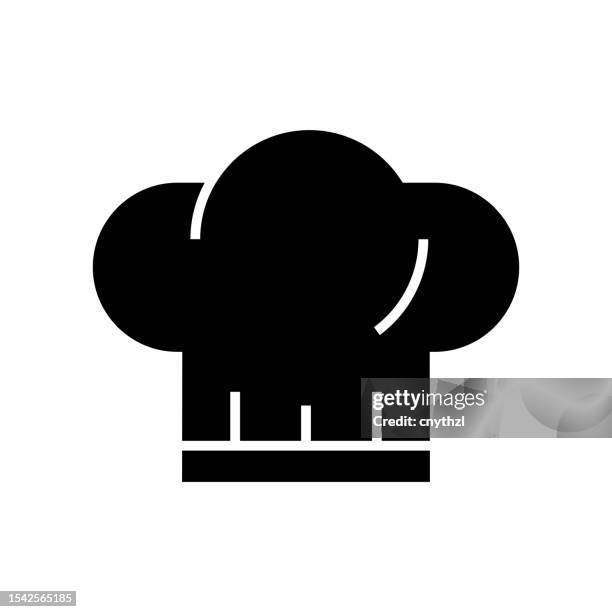 chef icon solid style. vector icon design element for web page, mobile app, ui, ux design - chef logo stock illustrations