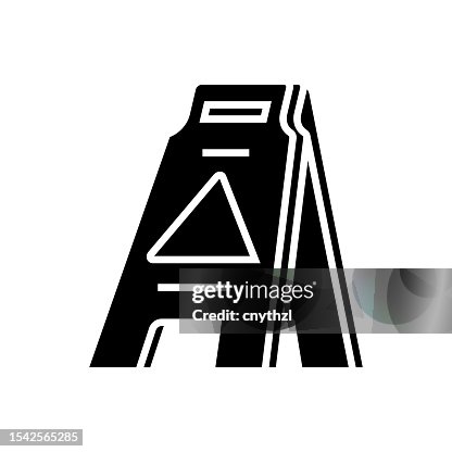 Wet Floor Sign Icon Solid Style. Vector Icon Design Element for Web Page, Mobile App, UI, UX Design Wet Floor Sign Icon Solid Style. Vector Icon Design Element for Web Page, Mobile App, UI, UX Design