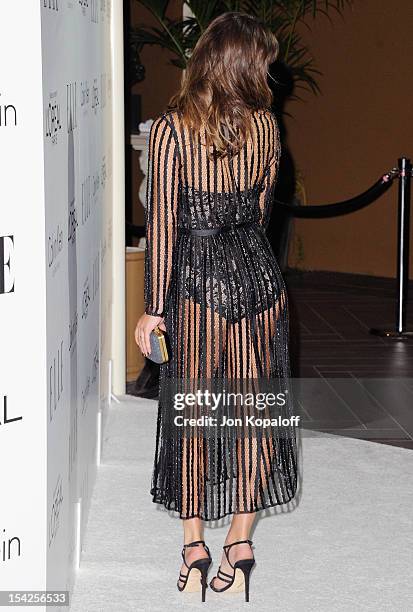 Actress Lea Michele arrives at the 19th Annual ELLE Women In Hollywood Celebration at the Four Seasons Hotel Los Angeles at Beverly Hills on October...