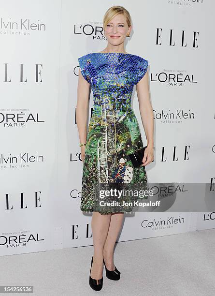 Actress Cate Blanchett arrives at the 19th Annual ELLE Women In Hollywood Celebration at the Four Seasons Hotel Los Angeles at Beverly Hills on...