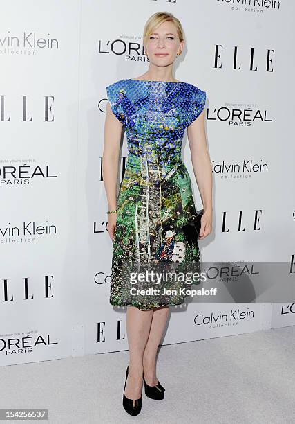 Actress Cate Blanchett arrives at the 19th Annual ELLE Women In Hollywood Celebration at the Four Seasons Hotel Los Angeles at Beverly Hills on...