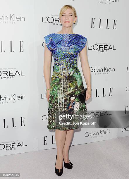 Actress Cate Blanchett arrives at the 19th Annual ELLE Women In Hollywood Celebration at the Four Seasons Hotel Los Angeles at Beverly Hills on...