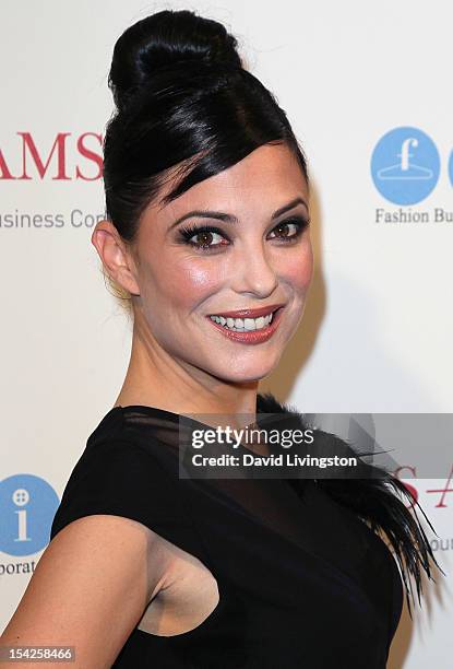 Actress Kate Kelton attends the "All Aboard...LA's Fashion Platform" fashion show hosted by Melissa Rivers at Union Station on October 16, 2012 in...