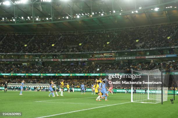 General view during the International Friendly match between the Australia Matildas and France at Marvel Stadium on July 14, 2023 in Melbourne,...