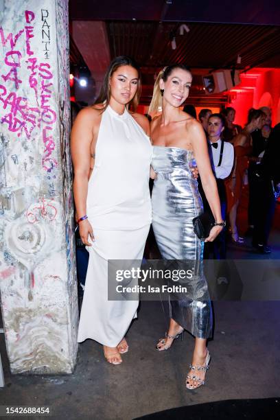 Vivien Blotzki and Annika Gassner attend the Bunte New Faces Award Style at Prince Charles on July 13, 2023 in Berlin, Germany.