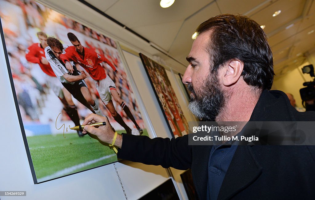 Golden Foot - Franco Baresi, Eric Cantona and Lothar Matthaus Visit the Photo Exhibition