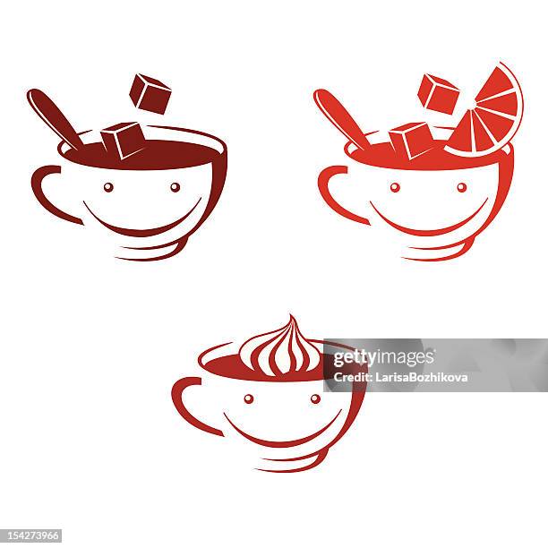 coffee, tea, hot chocolate. - black tea stock illustrations