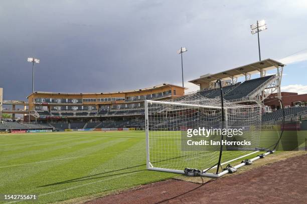 General view of the Rio Grande Credit Union Field prior to a pre-season friendly match between New Mexico United and Sunderland FC on July 19, 2023...