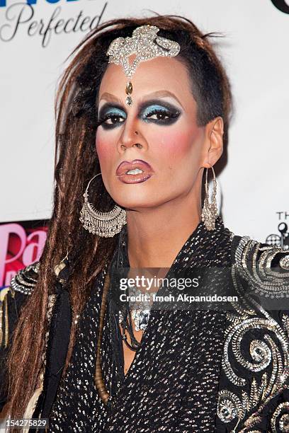 Drag queen Raja attends the premiere of Logo TV's 'RuPaul's Drag Race All Stars' at The Abbey on October 16, 2012 in West Hollywood, California.