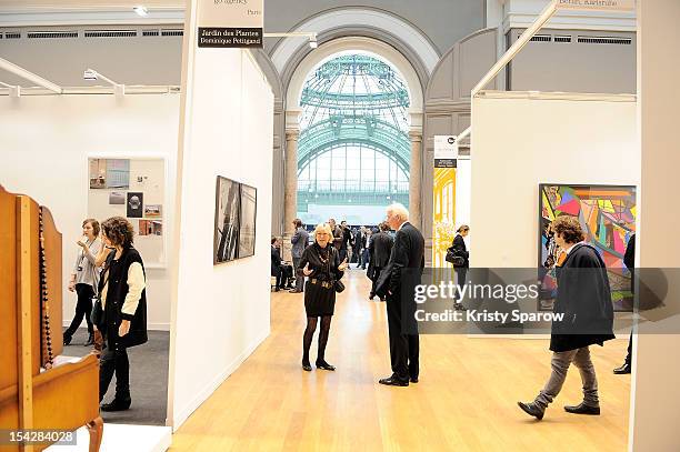 General view during the FIAC 2012 international contemporary art fair at the Grand Palais on October 17, 2012 in Paris, France.