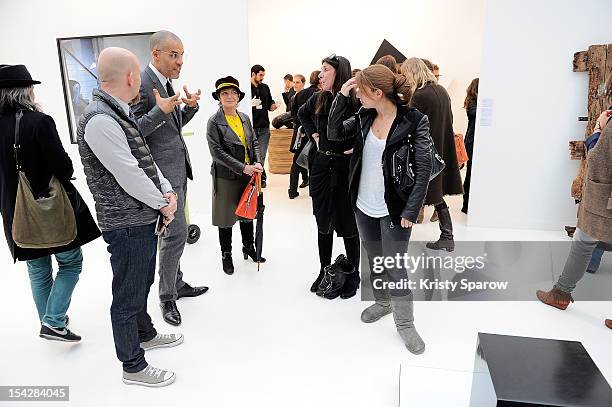 General view during the FIAC 2012 international contemporary art fair at the Grand Palais on October 17, 2012 in Paris, France.