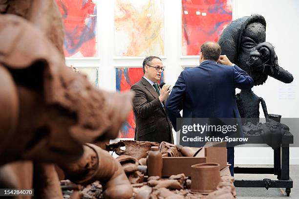 General view during the FIAC 2012 international contemporary art fair at the Grand Palais on October 17, 2012 in Paris, France.