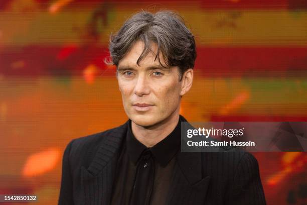 Cillian Murphy attends the "Oppenheimer" UK Premiere at Odeon Luxe Leicester Square on July 13, 2023 in London, England.