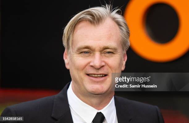 Christopher Nolan attends the "Oppenheimer" UK Premiere at Odeon Luxe Leicester Square on July 13, 2023 in London, England.