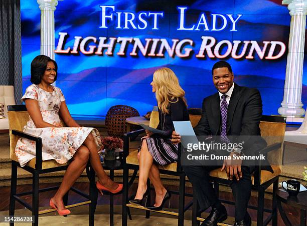 On today’s “LIVE with Kelly and Michael,” First Lady of the United States Michelle Obama stopped by for an appearance that will air on the show on...