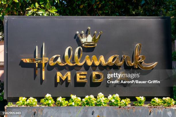 General views of the Hallmark Media headquarters, home of the Hallmark Channel on July 19, 2023 in Studio City, California.