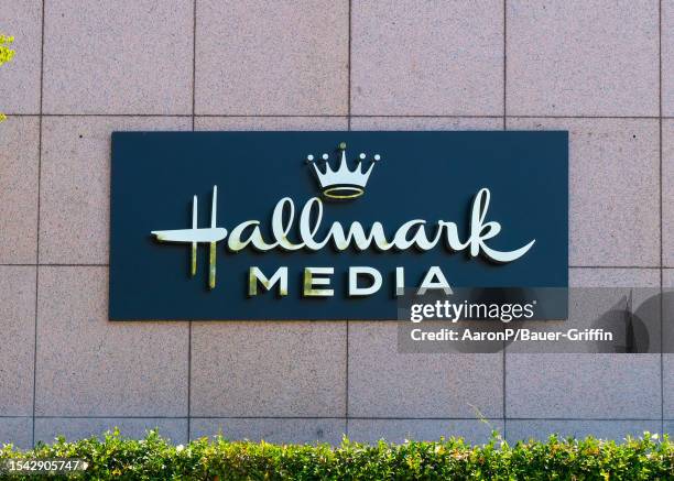 General views of the Hallmark Media headquarters, home of the Hallmark Channel on July 19, 2023 in Studio City, California.