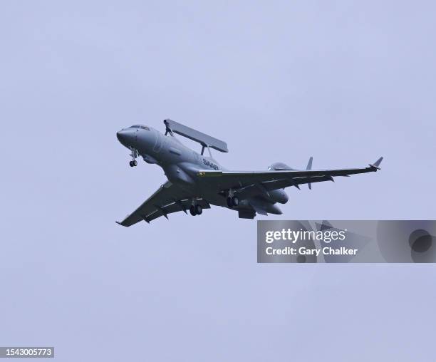 saab globaleye. - saab stock pictures, royalty-free photos & images