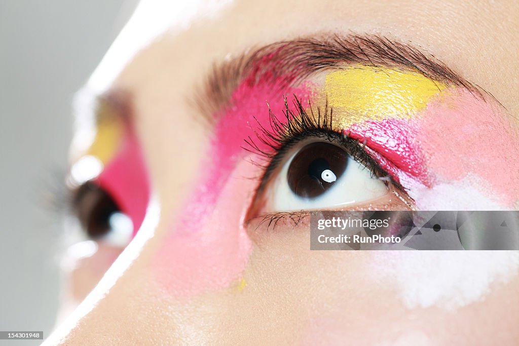 Color beauty,eyes close-up