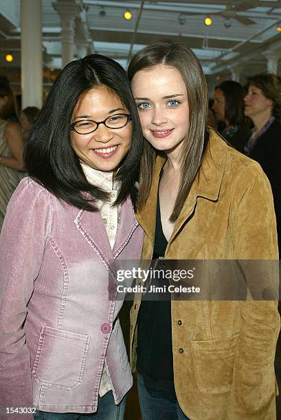 Actress Keiko Agena and actress Alexis Bledel attend the Warner Brother Casting Call 2002 presented by Clean & Clear at the Puck Bldg May 15, 2002 in...