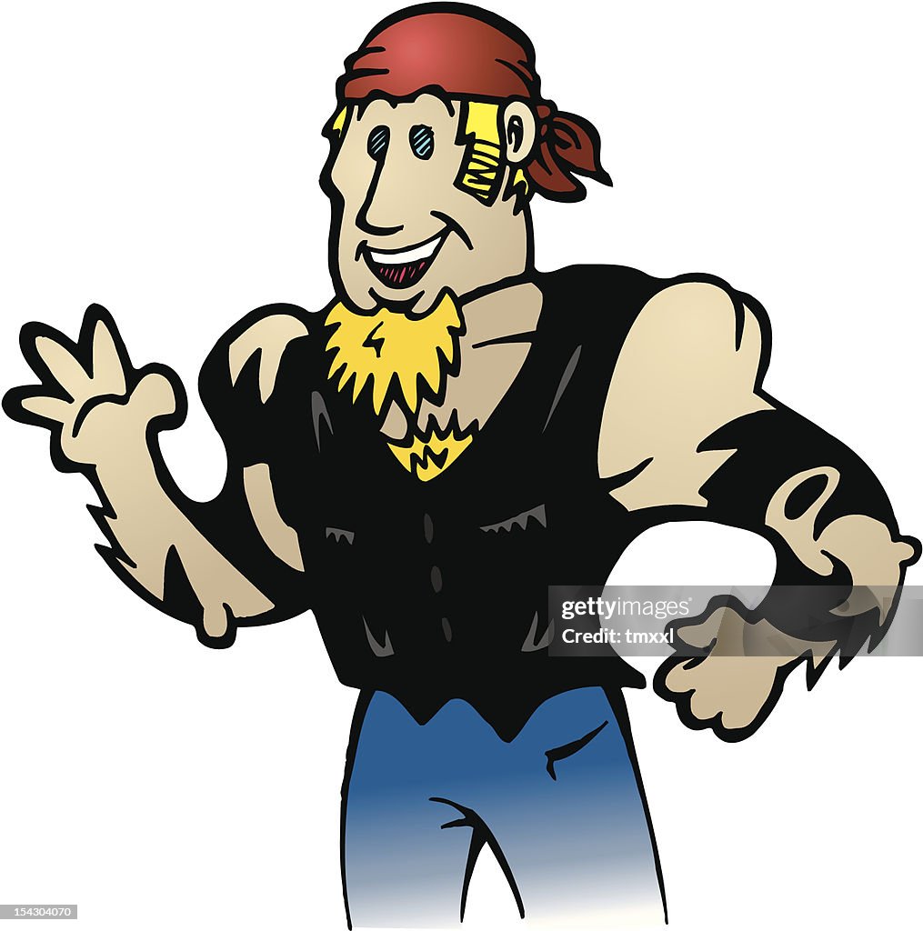 Biker Guy Cartoon