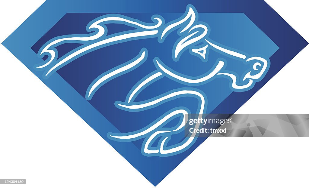 Blue Diamond Horse