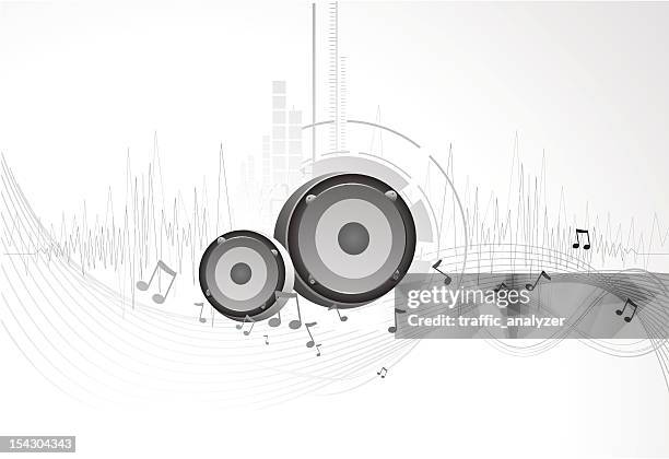 abstract music background - music notes background stock illustrations