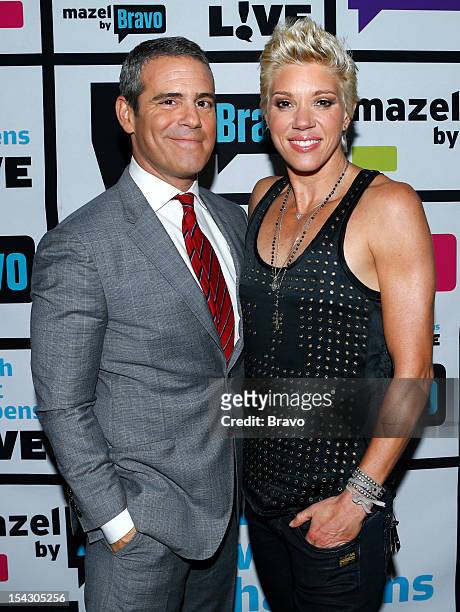 Episode 829 -- Pictured: Andy Cohen, Jackie Warner --