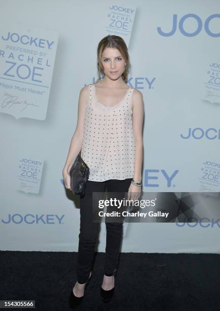 Actress Anna Kendrick celebrates the launch of Rachel ZoeÕs ÒMajor Must HavesÓ from Jockey at Sunset Tower on October 17, 2012 in West Hollywood,...