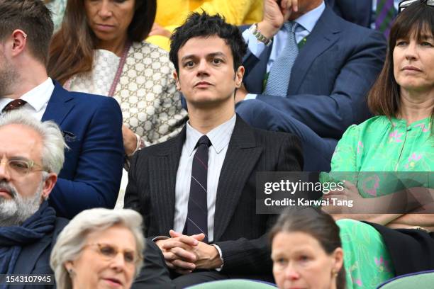 Jamie Cullum attends day twelve of the Wimbledon Tennis Championships at All England Lawn Tennis and Croquet Club on July 14, 2023 in London, England.