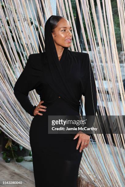 Alicia Keys Celebrates New It’s Like Skin Launch with Keys Soulcare at 1 Hotel Brooklyn Bridge on July 13, 2023 in Brooklyn, New York.