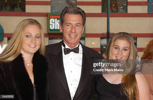 ''All My Children'' actor Jack Scalia and daughters Olivia and Jacqueline arrive on May 17, 2002 for the 29th Annual Daytime Emmy Awards at Madison...