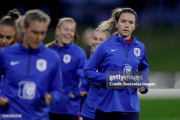 Damaris Egurrola of Holland Women during the Training WomenTraining Holland Women at the Bay Oval on July 20, 2023 in Tauranga New Zealand