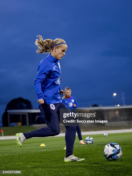 Katja Snoeijs of Holland Women during the Training WomenTraining Holland Women at the Bay Oval on July 20, 2023 in Tauranga New Zealand